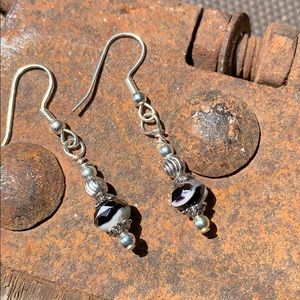 Facetef Czech Glass earrings by Susan Ray